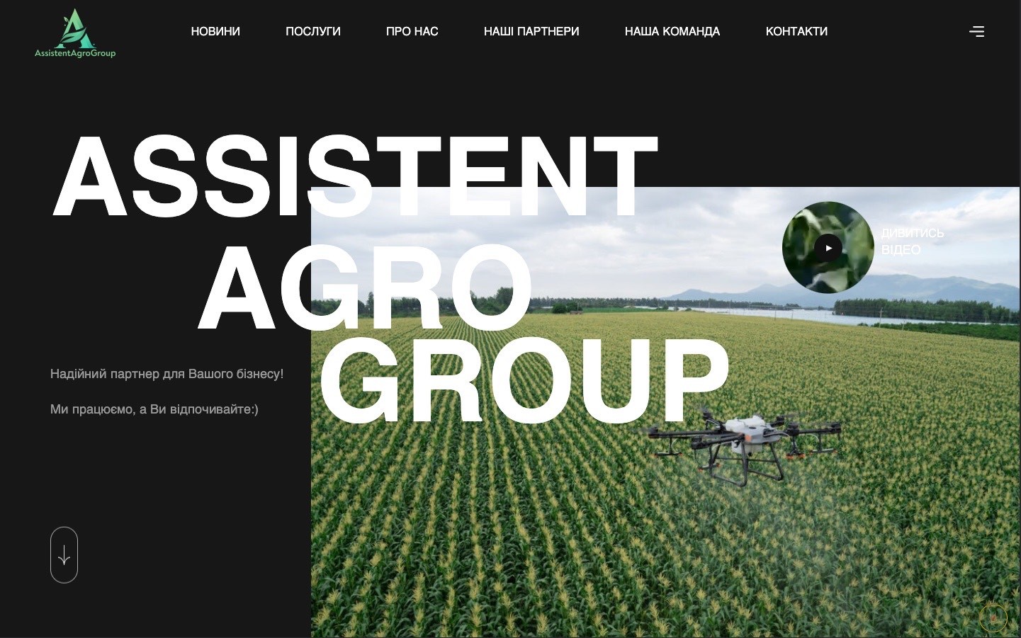 Сайт для Assistent Agro Group